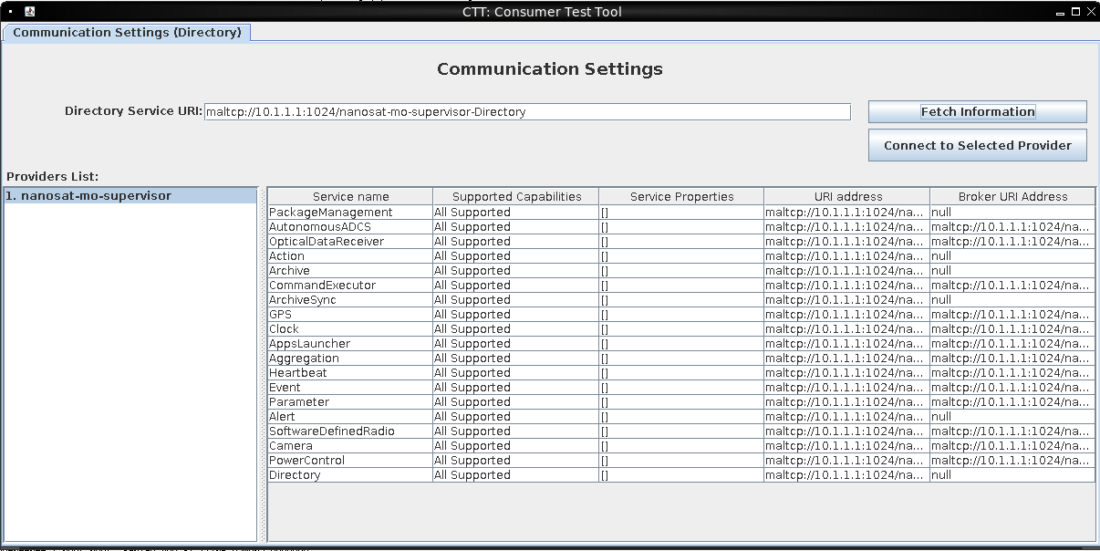 communication setting